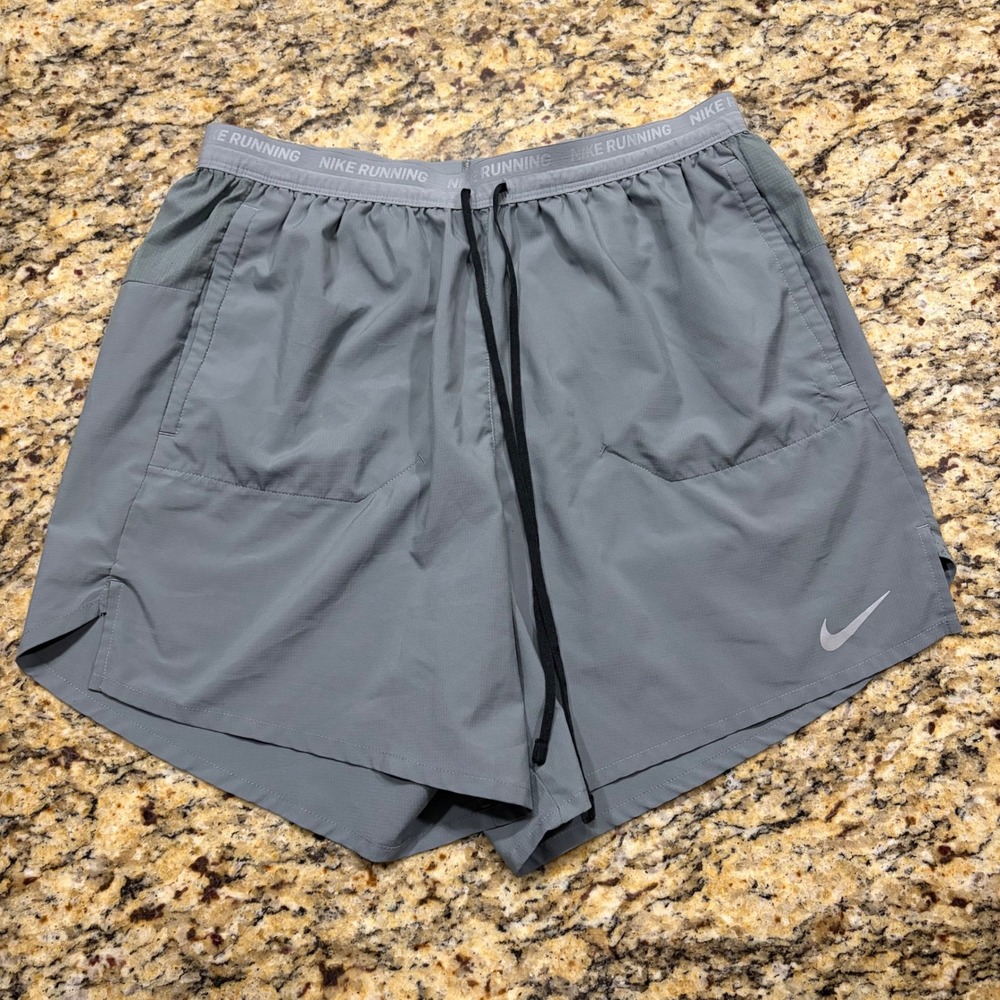 Nike Running Shorts Gray Athletic Training Gym Pockets Large Tall ws